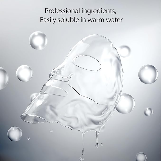 Collagen Face Mask, Real Collagen 80,000ppm for Elasticity, Skin Care with Hyaluronic Acid, Hyaluronic Acid Serum for Face, Original Hydrating Collagen Face Mask, 39g x4 Sheets