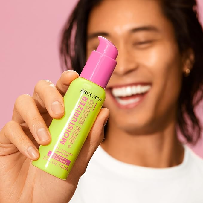 Freeman Restorative Moisturizer + Hydrating Skin Facial Shield, Lightweight Face Serum, Infused With Aloe Vera & Ceramides, Soothes & Calms, Relieves Dry Skin, 3 fl.oz./ 89 mL Bottle (Pack of 2)