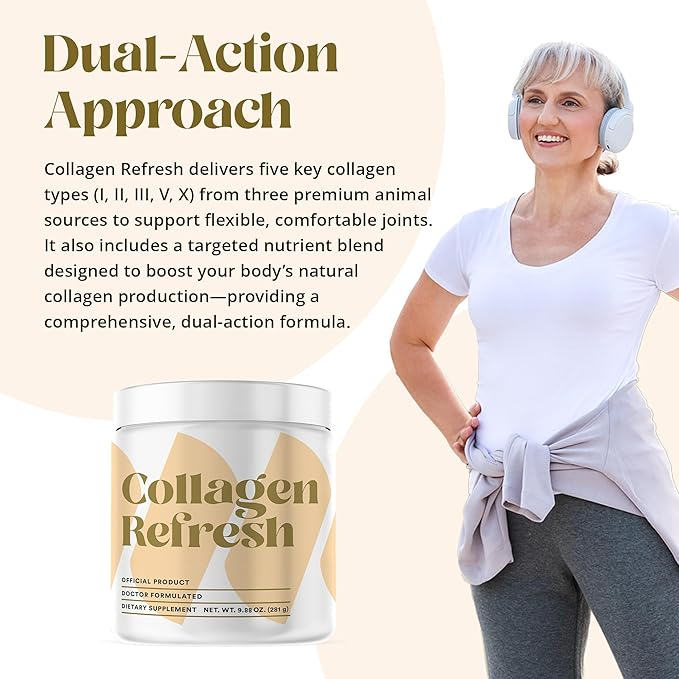 Boosts Body’s Collagen Production - Promotes Joint Health, 9.8 oz - 6 Pack