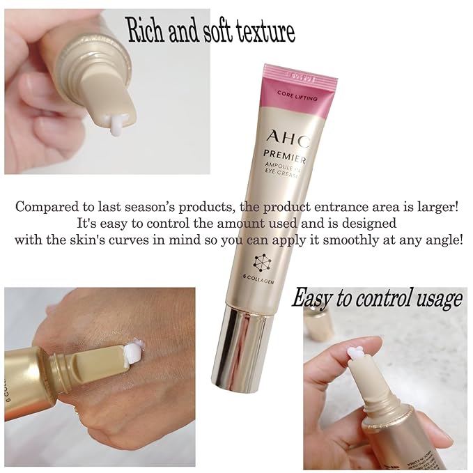 Quick moisturizing charge, Deep nutrition eye cream For AHC Premier Ampoule in Core Lifting Eye Cream Season12, 40ml (4 SET)