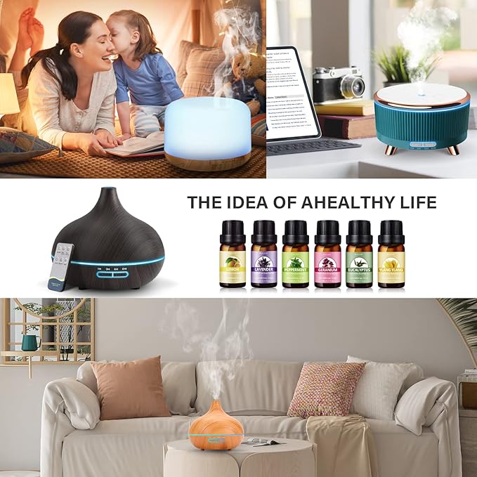 Essential Oils Set - Pure Essential Oils-Perfect for Diffuser, Humidifier, Massage, DIY Candle and Soap Making（30x10 ML）