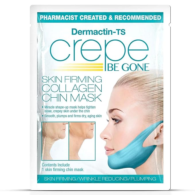 Collections Etc Dermactin-TS Crepe Be Gone Skin Firming Collagen Chin Mask .35 ounce Packette