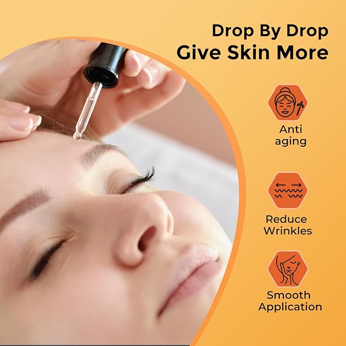 Vitamin C Face Serum With Hyaluronic Acid - Anti Aging Serum - Reduce Dark Spots, Professional Grade Treatment For Face & Eyes, Dark Spots,Acne,Wrinkles,For Men & Women