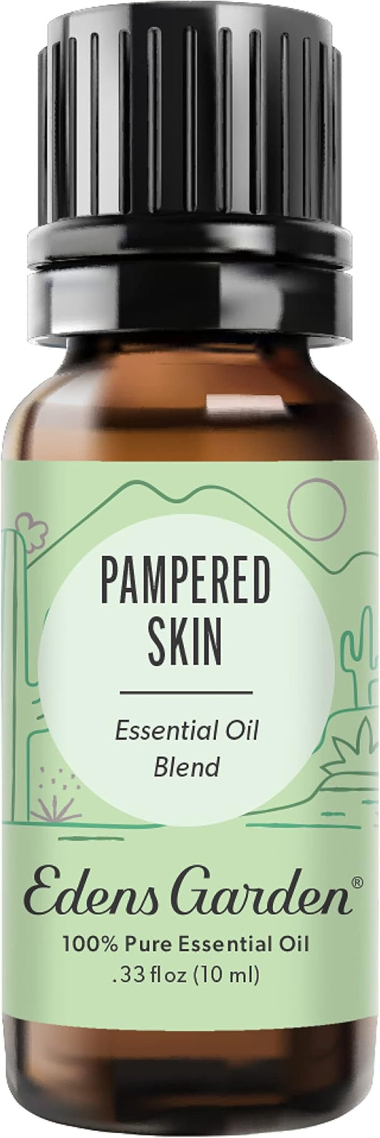 Edens Garden Pampered Skin Essential Oil Blend- 100% Pure Premium Grade, Undiluted, Natural, Therapeutic, Aromatherapy, The Best for Diffusing, Skin, Face, Kid Safe 10 ml (.33 fl oz)