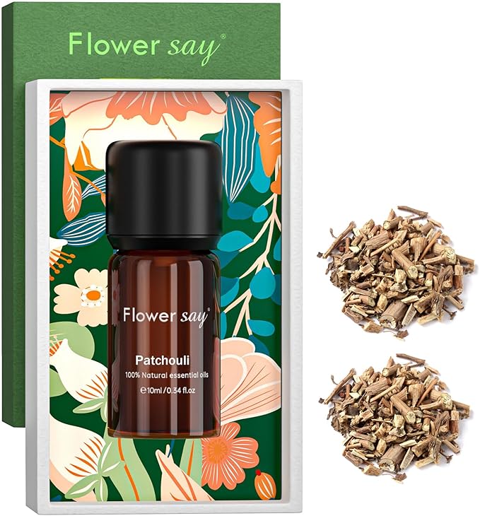 Patchouli Essential Oil 0.34Oz - 100% Pure Natural MAX Undiluted Premium Therapeutic Grade Essential Oils for Diffuser/Skin Care/Massage/Hair/Toenails