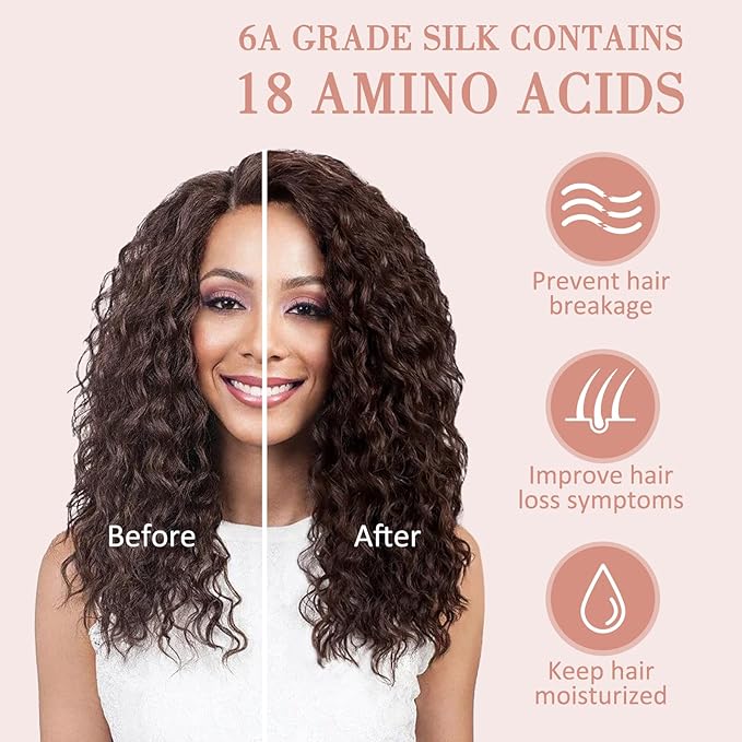 Lulusilk Silk Sleep Mask and Cap Set - Pink Silk Eye Mask and Bonnet Scrunchie Set