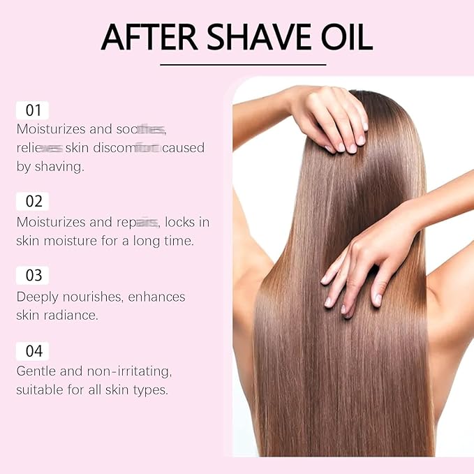 Strawberry Vanilla After Shave Oil women for Smooth Skin, Soft Serve After Shave Oil, Prevent Ingrown Hairs & Dryness 1PCS