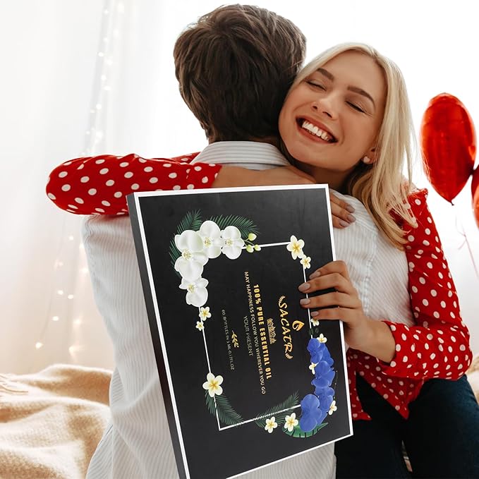 Premium Essential Oils Set - Pure Essential Oils-Perfect for Diffuser, Humidifier, Massage, DIY Candle and Soap Making（60x5 ML）