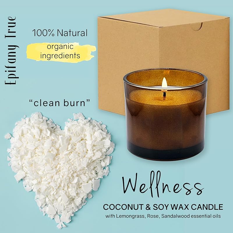 Apricot & Camellia Body Oil 4oz Wellness Self-Care Gift Set, 4 Pieces, Natural, Scented Coconut Soy Candle 4oz, Calendula Lip Balm 0.15 oz, Just Breathe Essential Oil Roll-On 0.33oz