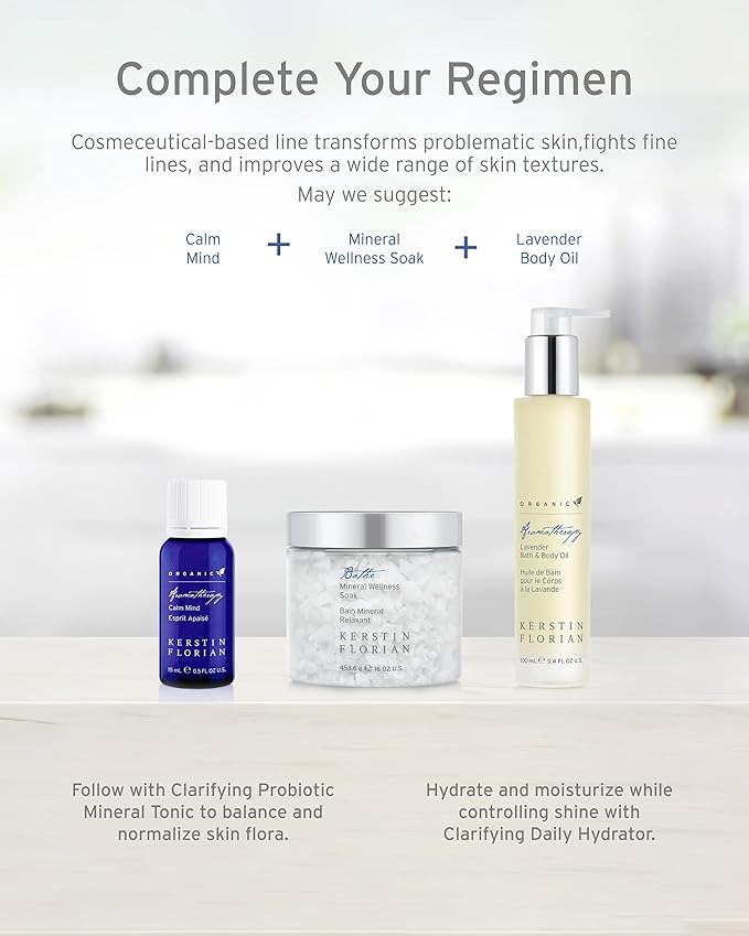 Kerstin Florian Organic Lavender Body Oil | Nutrient-Rich Moisturizer with Vitamin E, Coconut & Jojoba Oils | Natural Essential Oils for Relaxation & Massage | 3.4 fl oz