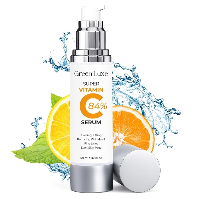 Super Vitamin C Serum for Women Over 70 - Hydrating Anti-Aging with Vitamin C Caffeine - Facial Skin Care for Mature Skin, Firming, Lifting, Smoothing, All in One Formula 1.69 fl oz