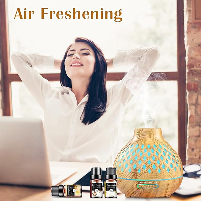 Bakery Essential Oils Set - Fragrance Oil for Diffusers, Candle Making - Pumpkin Pie, Coffee Cake, Oatmeal Cookie, Gingerbread, Cinnamon Apple Aromatherapy Scented Oils (5ml)