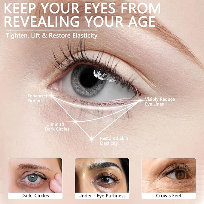 Elegacell Temporary Eye Tightener Cream Instant Firm Eye - Smooth the Look of Fine Lines, 1 Fl oz / 30ml