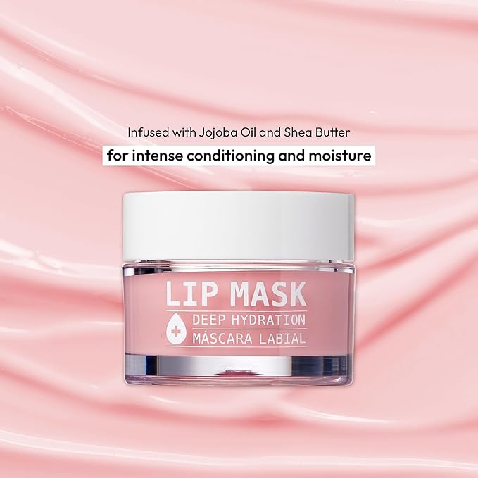 Ruby Kisses Intensive Lip Mask, Ultra Hydrating Overnight & Day Use, Jojoba Oil & Shea Butter Enriched for Nourished Lips, Antioxidant Formula for Protect & Soften