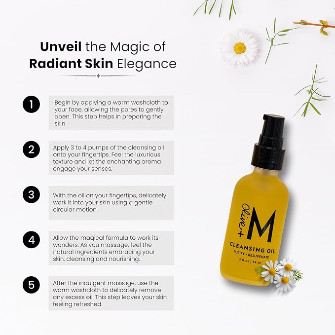 Face Cleansing Oil, Natural All Purify and Rejuvenate Face Cleanser Oil, Made with Organic Ingredients for Daily Face Wash, Skincare Oil for All Skin Types (2 fl. oz. / 59 ml)