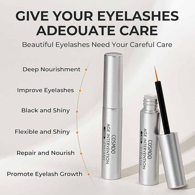 Eyelash Growth Serum, Lash Enhancing Serum with Advanced Formula to Boost Longer Fuller and Thicker Luscious Lashes, Non-Irritating Eyelashes