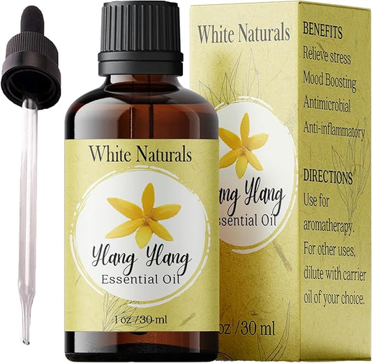 Organic Ylang Ylang Essential Oil - 100% Pure & Natural -Premium Therapeutic Grade with Premium Glass Dropper - Undiluted Natural/Homeopathic Aromatherapy Scented, Great for DIY Soap Making, Massage