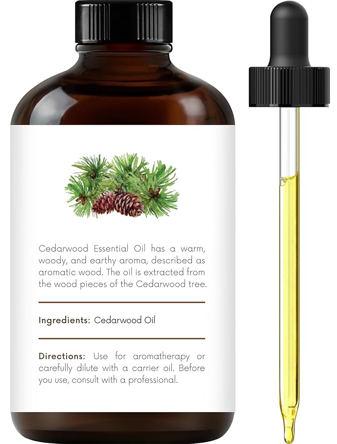 Handcraft Blends Cedarwood Essential Oil - Huge 4 Fl Oz - 100% Pure and Natural - Premium Grade Essential Oil for Diffuser and Aromatherapy