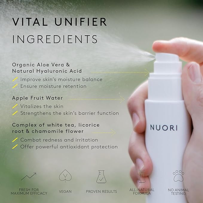 NUORI Discovery Kit | 5 Products, Including Vital Unifier, Vital Foaming Cleanser, Clarity Mask, The One Face Cream & Supreme Moisture Mask, For All Skin Types