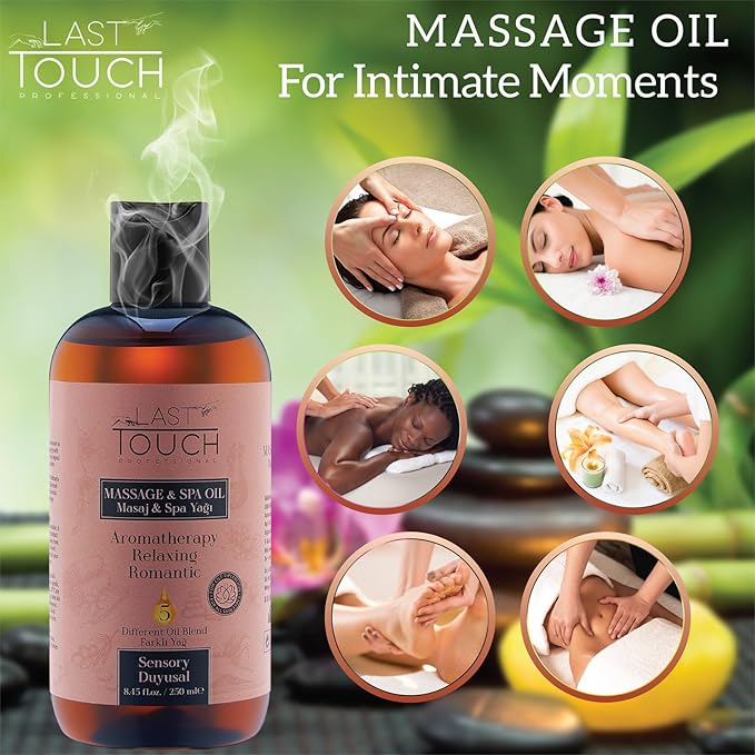 Sensual Massage Oil for Couples Sexual - Massage Oils for Date Night - Massage Oil Massage for Therapy - Aromatherapy Massage Oil Intimate Moments - Aphrodisiac Oil - 8.45 Fl Oz