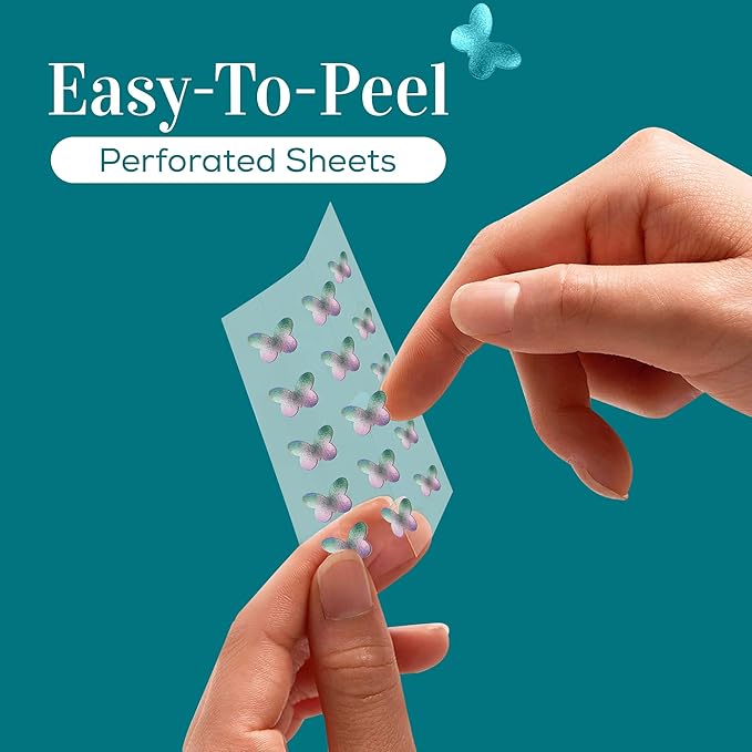 My Beauty Spot Pimple Patches Cute Acne Patches for Face 20 Pcs with Tea Tree Extra & Salicylic Acid, Butterfly, Daisy and Rainbow Colorful Fun Designs – Pimple Patches for Face Acne Spot Treatment