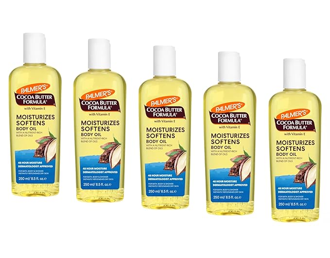 Palmer's Cocoa Butter Formula Moisturizing Body Oil (8.5 Fluid Ounce, Pack of 5)