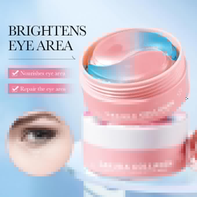 Under Eye Patches for Dark Circles, Puffiness and Eye Bags, Eye Mask,Wrinkle Treatment Anti-Aging Rejuvenating Moisturizing Skin Care 60PCS Collagen Eye Gel Pads Anti-Wrinkle Eye Patches