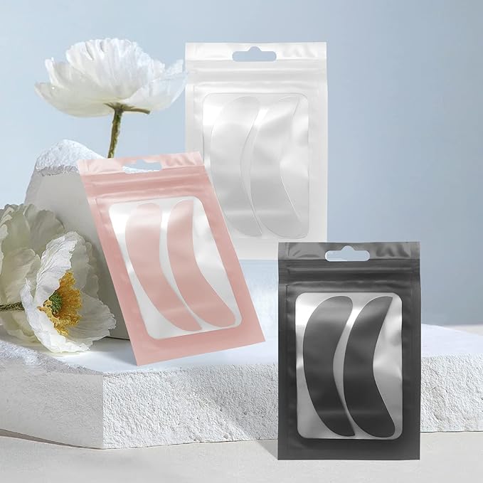 Libeauty Reusable Lash Extension eye pads 3 pairs Eyelash Lift/T-int Under Eye Gel Silicone Pads Patches Kit Soft and Skin-Friendly