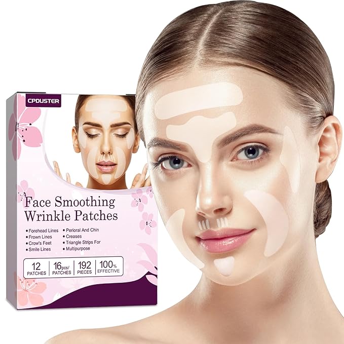 Facial & Forehead Wrinkle Patches: Anti Wrinkle Patches To Smooth Eye, Smile Line And Forehead Wrinkles - Wrinkle Patches For Face Overnight 192pcs