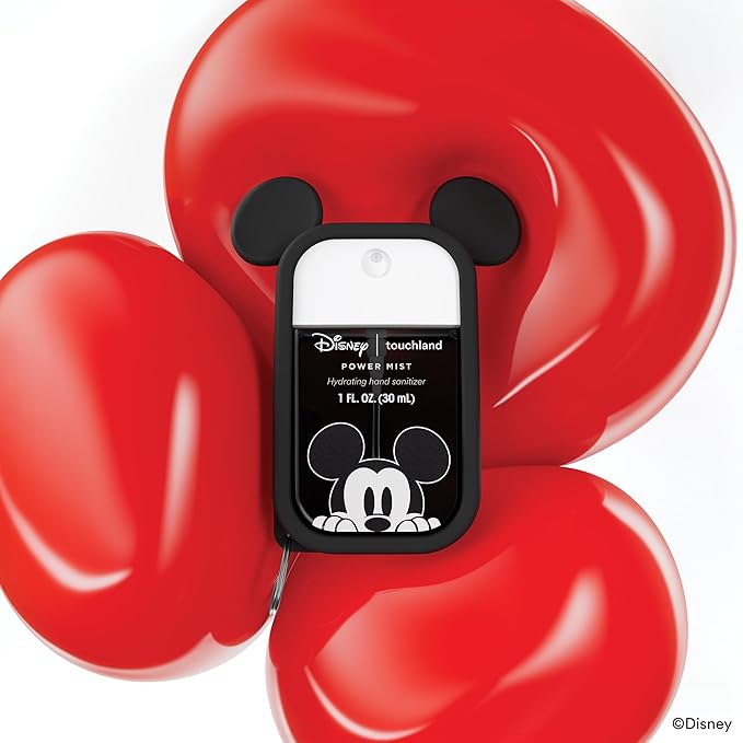 Touchland & Disney Special Edition Hand Sanitizer + Mist Case, Scented & Stylish Hydrating Sanitizer Spray Bundle, Travel Size, Dye Free