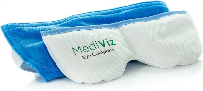 Warm Compress Eye Mask - Moist Heat Compress for Irritated Eyes and Eyelid Lumps and Bumps