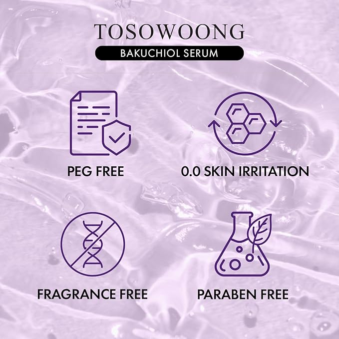 Bakuchiol Serum, 5,000ppm Bakuchiol, Anti-Aging, Pore Minimizer for Face, Hydrating Glow Serum, Facial Moisturizer, Active Skin Repair, Glass Skin, Korean Skincare, 30ml, 1.01 fl. oz.