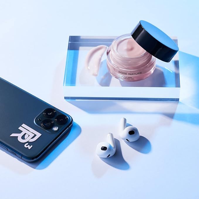 ANNEMARIE BÖRLIND ROSE NATURE Cooling Spa Eye Cream-Gel (0.50 Fl Oz) - Plumps up wrinkles caused by tiredness, PR3 rose complex reduces the effects of blue light, vegan