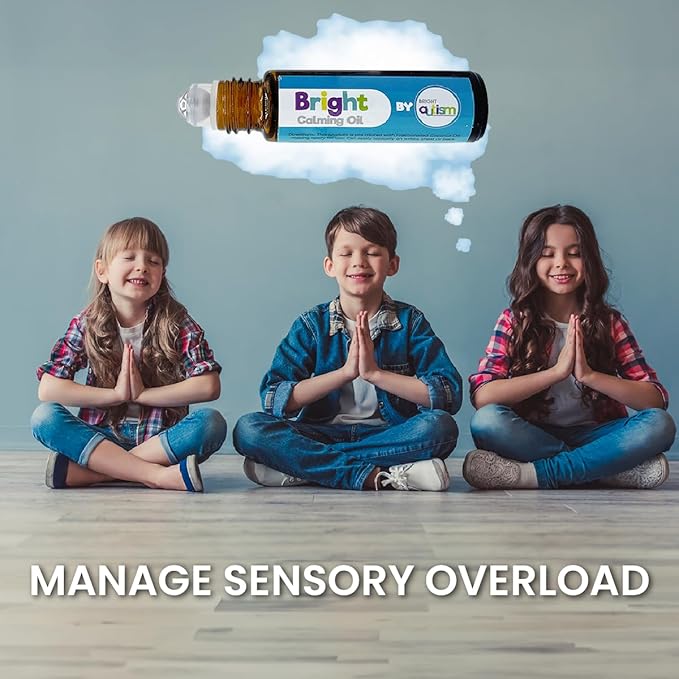 Bright Calming Oil by Bright Autism - Essential Kids Oil for Stress Relief - Natural Sleep Aid, Gentle Organic Blend Roll-On 10ml - Great Addition to Your Kids Sleep Routine.