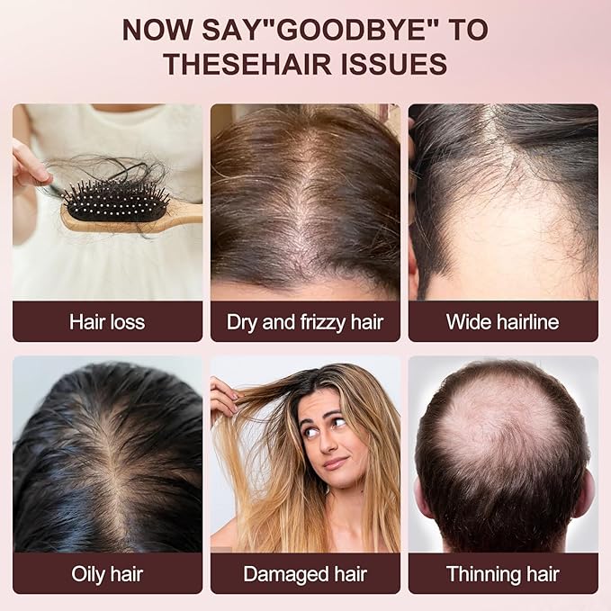 Laser Therapy Hair Growth Comb,FDA Cleared laser comb for hair growth,Red Light Electric Scalp Massager (Pink)