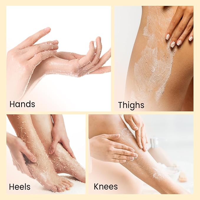 Fruit Acid Body & Foot Scrub - Refreshing Exfoliating Body Scrub for Radiant Skin, 10 oz