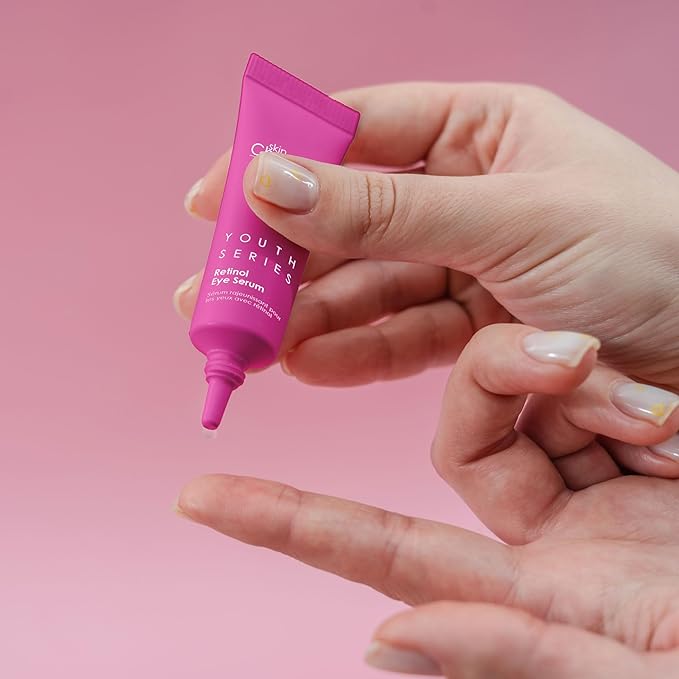 skinChemists Retinol & Bakuchiol Eye Serum - 0.51 fl oz | Reduce Wrinkles, Fine Lines, and Puffiness - Advanced Anti-Aging Formula for Youthful Eyes