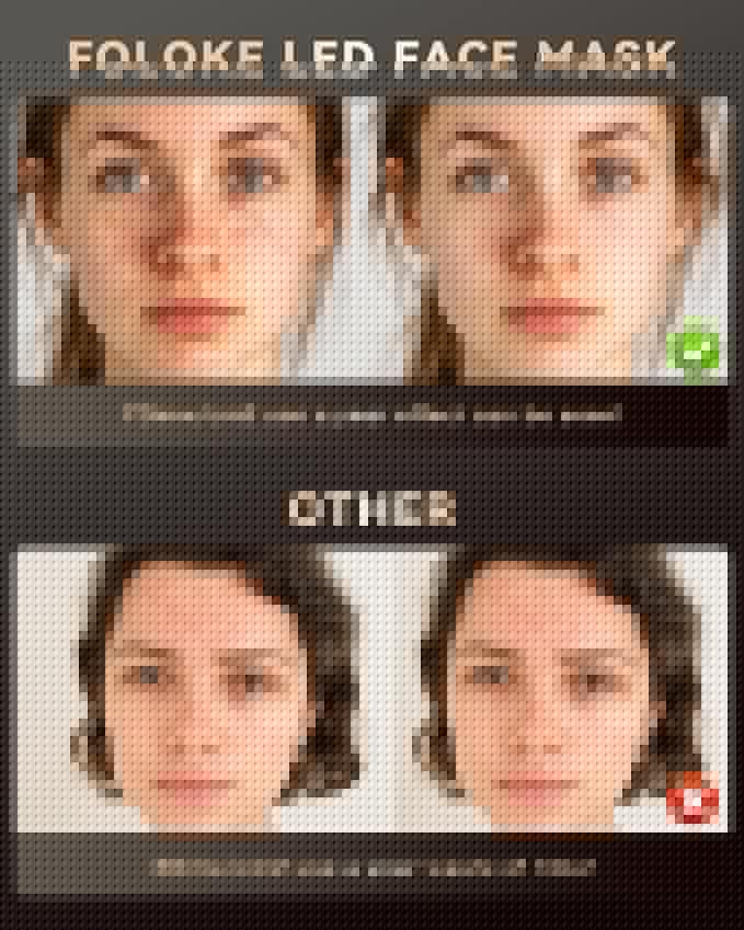 LED Light Therapy Mask Skin Care Mask, LED Red Light Therapy 630nm & 830nm Wavelength for Home Use, Body Beauty Machine for Care at Home (premium white)