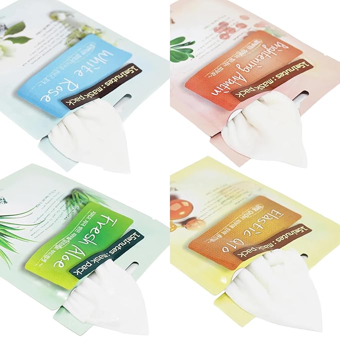 10 Bundle and Tea Tree Korean Face Sheet Mask- Soothing, Hydrating, Calming Skin Care for All Skin Types (15Pack)