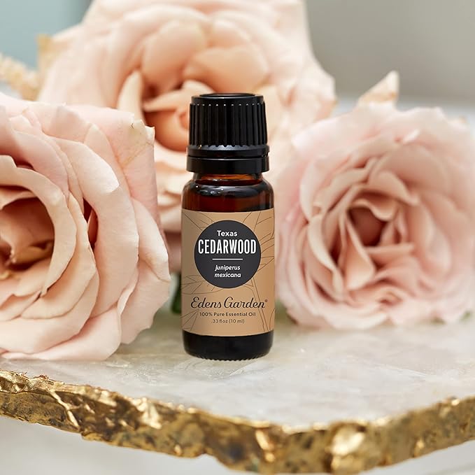 Edens Garden Cedarwood- Texas Essential Oil- 100% Pure Premium Grade, Undiluted, Natural, Therapeutic, Aromatherapy, The Best for Diffuser, Candle, Laundry, Hair 10 ml (.33 fl oz)