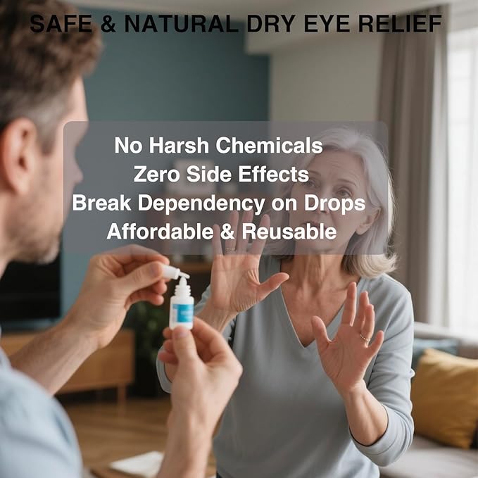 Eye Steamer for Dry Eyes Relief,Portable Electric Heated Steam Therapy Wand Machine with Moist Heat for Natural Tears Restore,Dry Eye Mist Sprayer with Warm Compress and 3 Level-Heat (Pink)