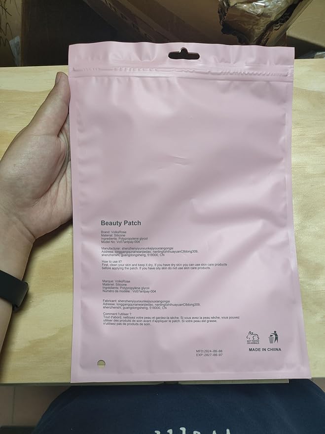 VolksRose Face & Forehead Beauty Patches, 16Pcs Reusable Silicone Patches for Eye, Neck, Forehead & Nasolabial Areas