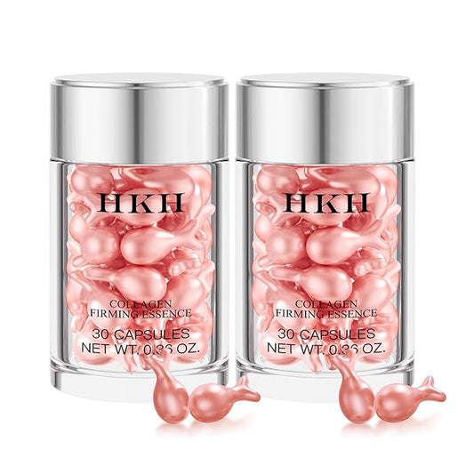 Retinol Collagen Anti-Aging Wrinkle 60 Capsules Face Serum with scissors,Vitamin A Retinol Anti-Aging Serum,Visibly Smooth Fine Lines & Wrinkles.Smooth,Hydrate and Moisturize,Travel Portable