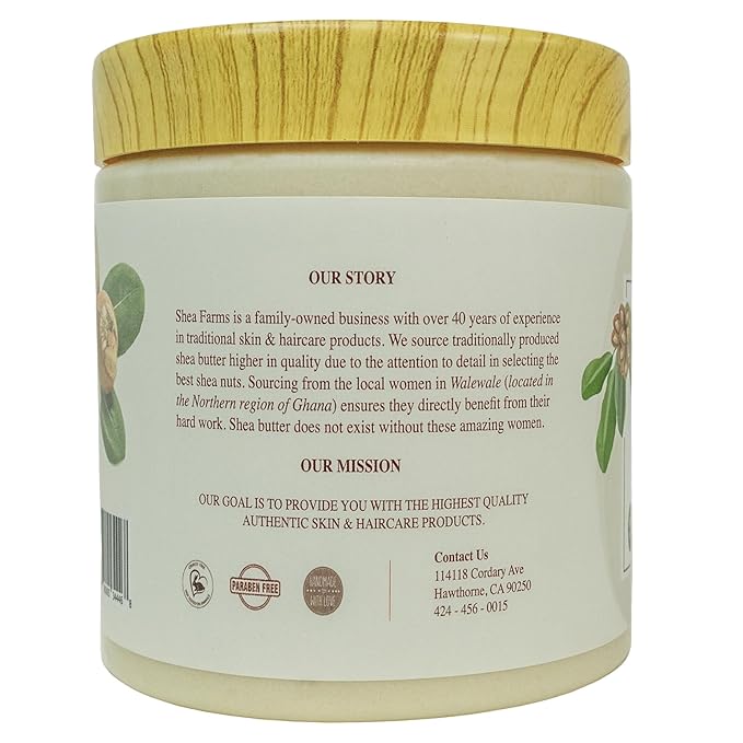 Body Butter Shea Body Moisturizer with Natural Essential Oils to Deeply Nourish, Protect, and Rejuvenate dry Skin - Tea Tree and Lavender 14 oz