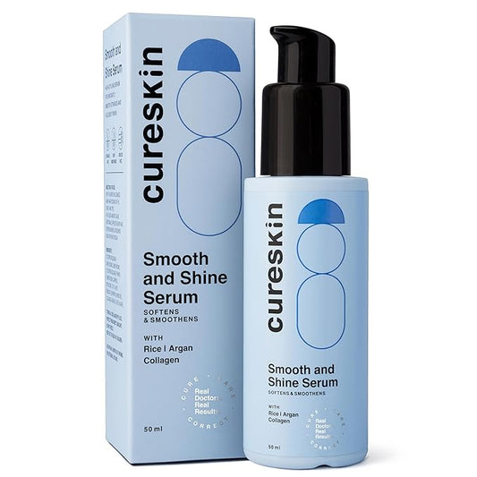 Smooth and Shine Hair Serum for Dry Frizzy Hair Women and Men | Helps Reducing Hair Breakage, Frizz and Detangels for Strong, Protected and Shiny Hair