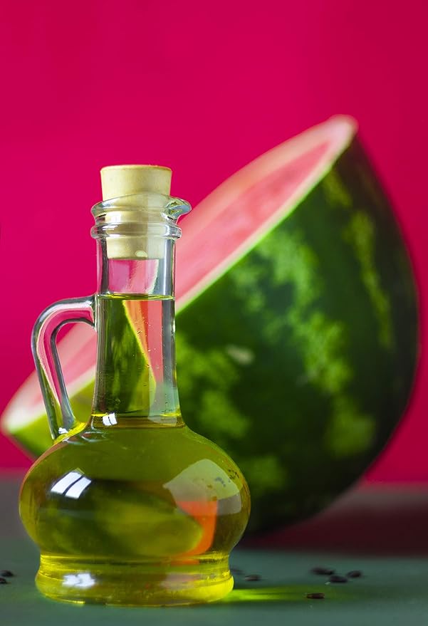 organic pure oil OPO Watermelon Seed Oil - 4 oz Glass & Dropper - Pure Unrefined Cold Pressed Non GMO Vegan Carrier Oil for Hair Skin Face Body Nails Beard Daily Use Moisturizer