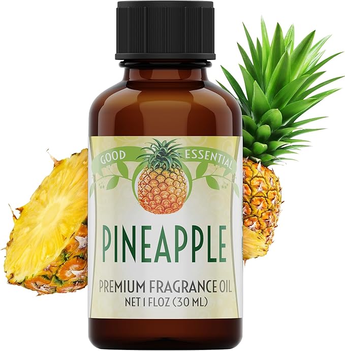 Good Essential – Professional Pineapple Fragrance Oil 30ml for Diffuser, Candles, Soaps, Lotions, Perfume 1 fl oz