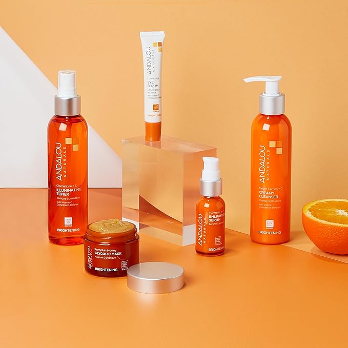 Andalou Naturals, Toner Facial Toner Helps Hydrate Balance Skin pH For Clear Even Skin, Clementine Plus C, 6 Fl Oz