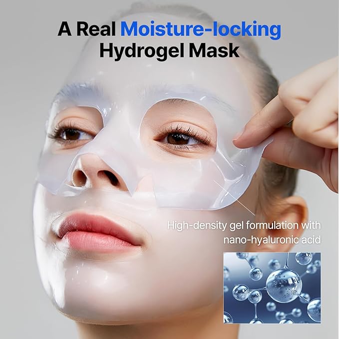 Bluelayer Water Dome Mask & Blue Centella Calming Cream - Blue Hydrogel Overnight Mask and Calming Face Moisturizer for Hydrating - Firming, Moisturizing, and Pore Minimizing for Radiant Glow