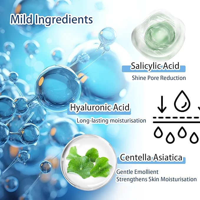 Moisturizing B5 Face Serum Mask,Lightweight & Oil Control Facial Serum,Hydrating Face Serum for Skin Care,B5 Facial Mask with Salicylic Acid